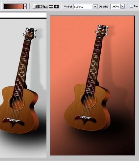 Plantilla de Guitarra PSD para Photoshop