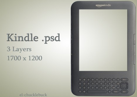 Plantilla de Amazon Kindle para Photoshop