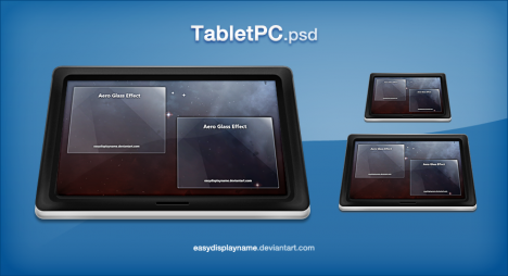 Plantilla de Tablet para Photoshop PSD