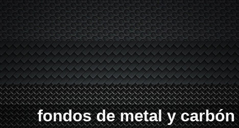 Plantilla con fondos de metal y carbón para Photoshop